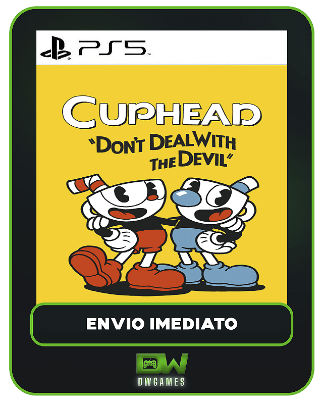 Cuphead - PS5 - Edição Padrão - Mídia Digital - DW GAMES