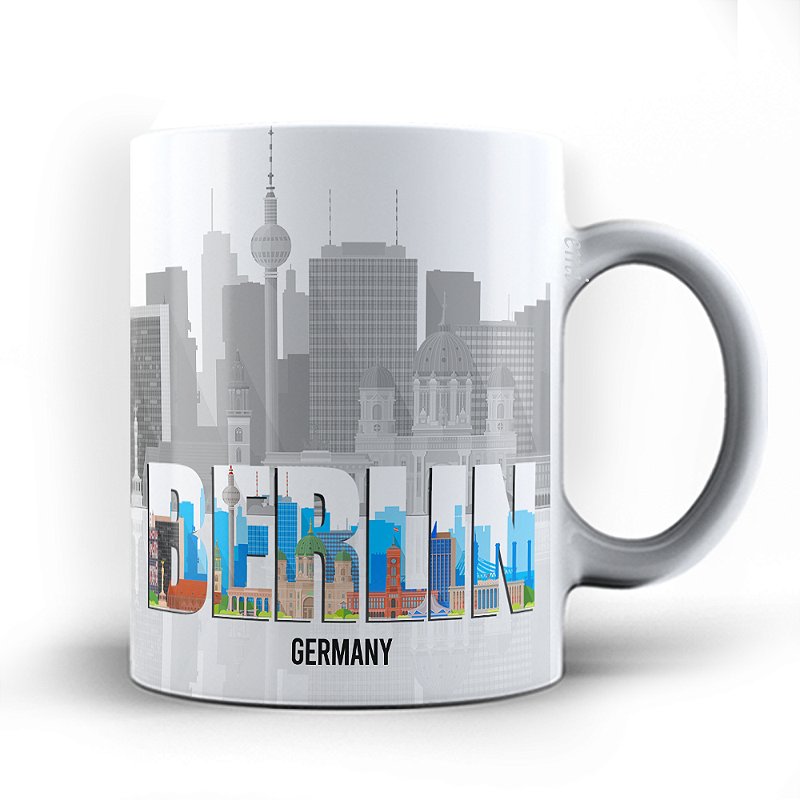 Caneca xicara Berlin Germany Alemanha 24