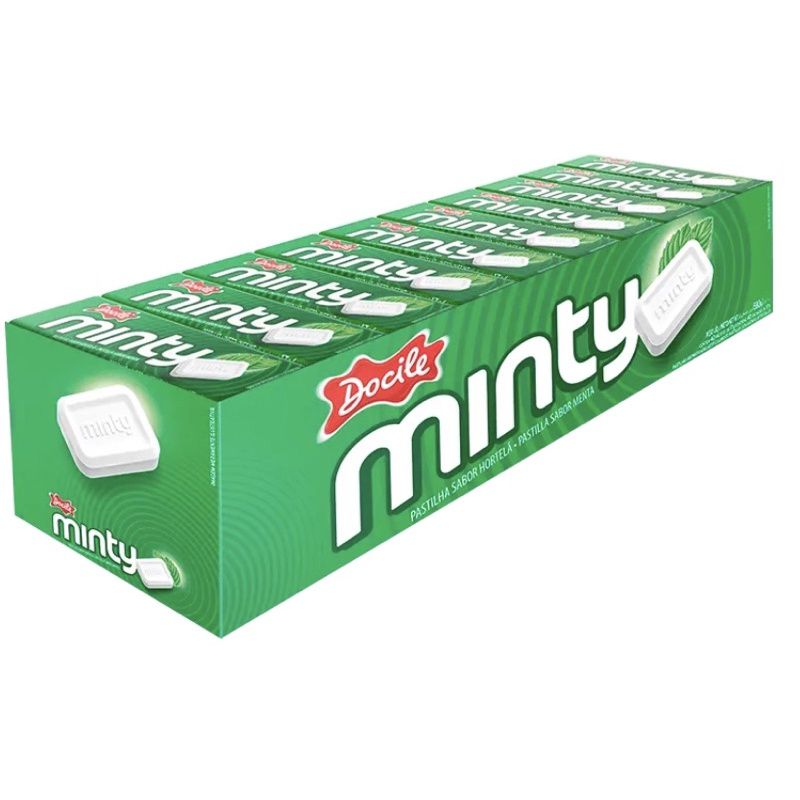 Pastilha Minty Docile Hortelã 17g Caixa C/40unid - 680g - Estação