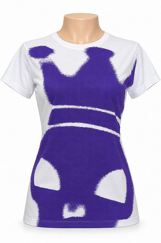 CAMISETA FEMININA COROA TA25 BRANCA