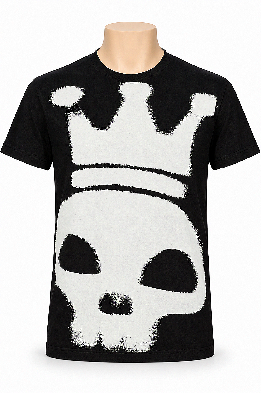CAMISETA MASCULINA COROA TA25 PRETA
