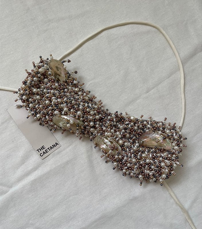 THE TOP YASMIN BORDADO EM PÉROLAS