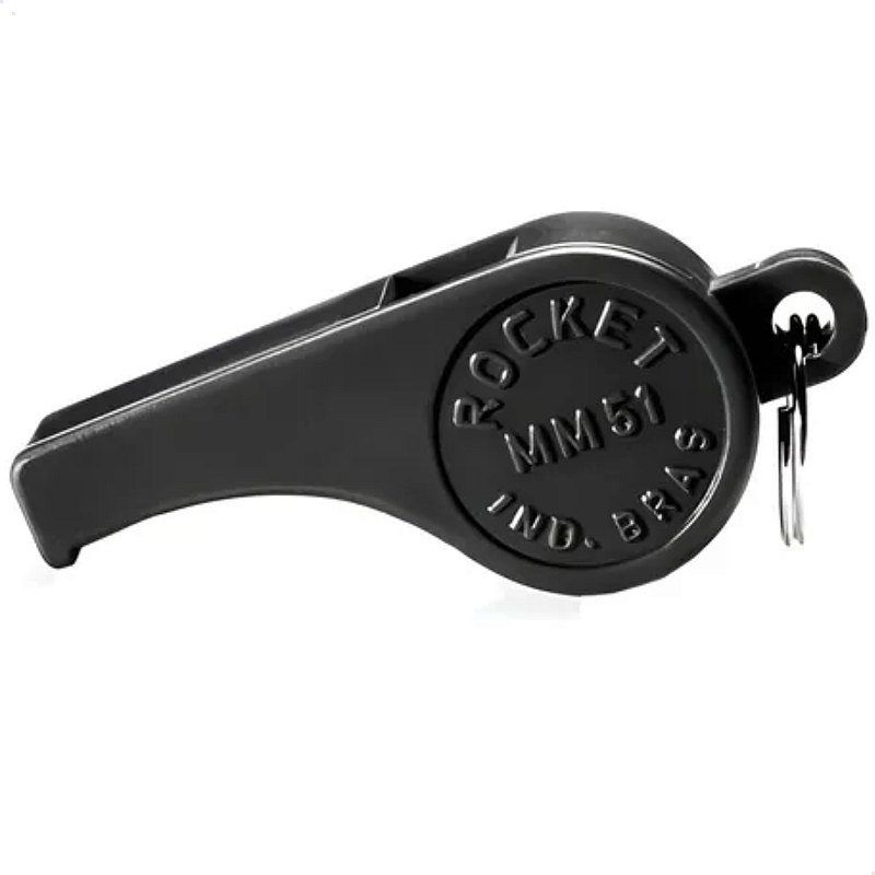 Apito Plastico Mm51 Preto Rocket - Magazine do Epi