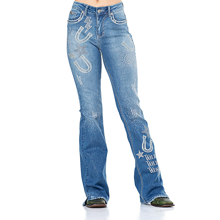 パンツ DAYDREAM USA Cotton Flare blue Denim OVY Calça Feminina Zenz Day Dream - Comercial Fayad Agudos