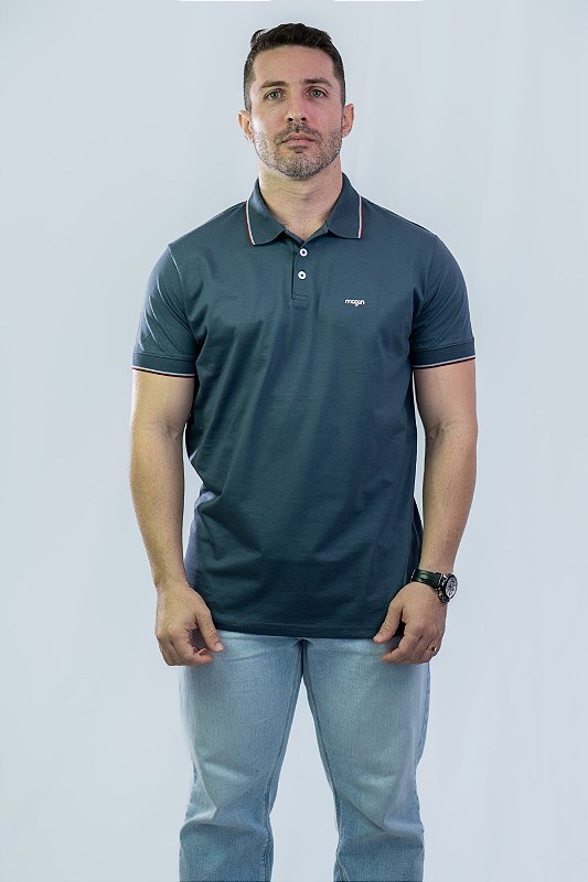 Polo Algodão Cinza