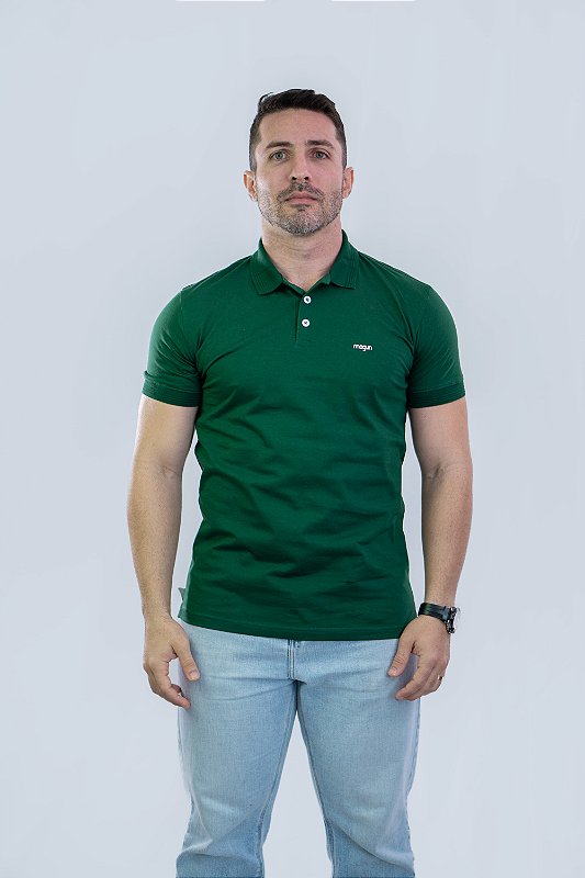 Polo Algodão Verde Bandeira