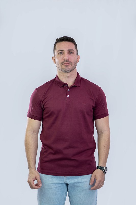 Camisa Polo Suedine Magun – Vinho