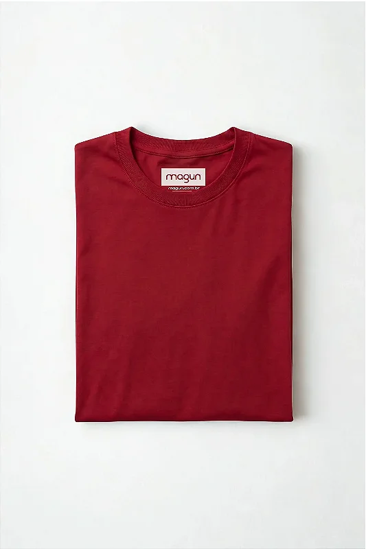Camiseta Básica Magun - 100% Algodão Toque Macio - Vermelha
