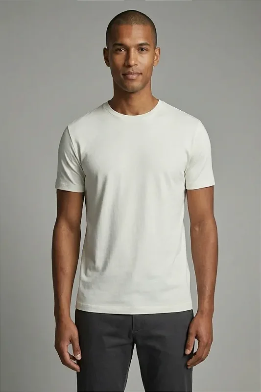 Camiseta Slim Ultra Leve Caimento Perfeito Off White