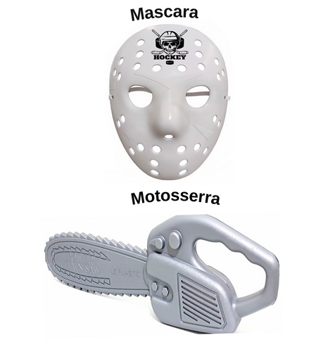 Motosserra + Mascara Plástico Brinquedo Halloween - gigi folia