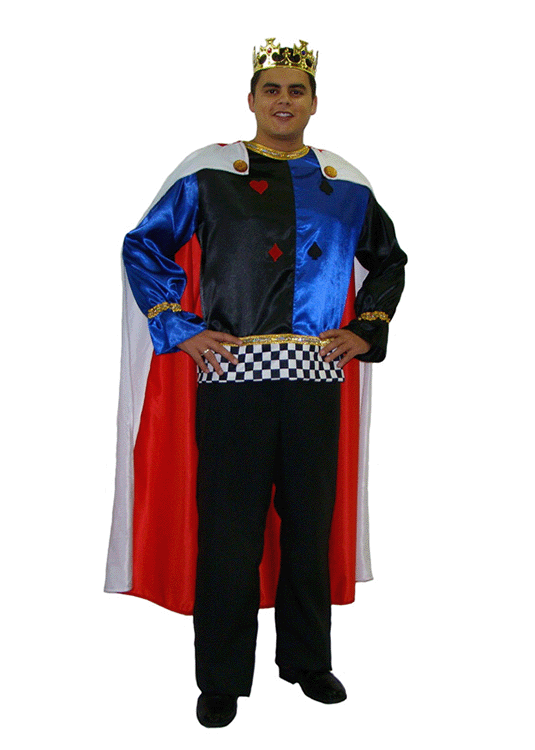 Fantasia de Rei de Copas Luxo Adulto - gigi folia fantasia