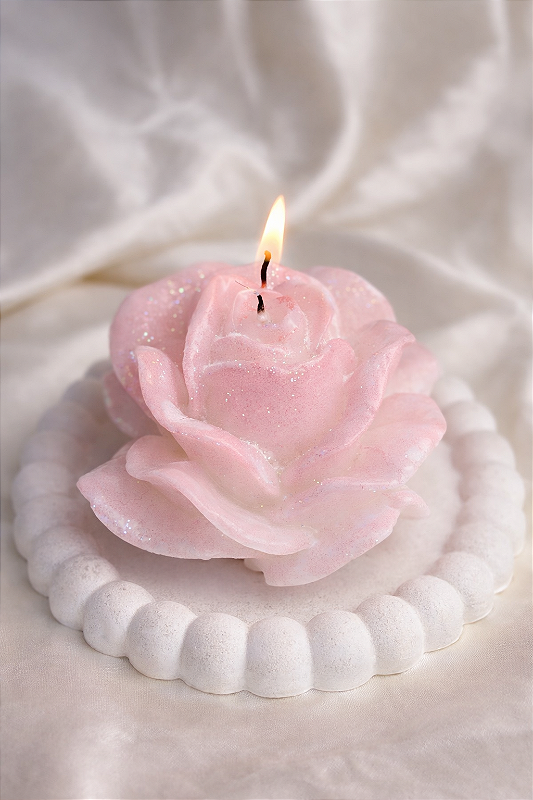 Rosa elegante - Velas Prema