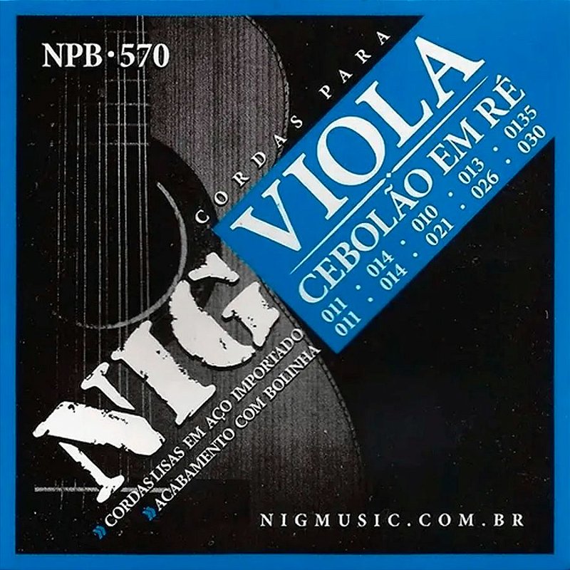 Corda Para Viola Cebolão Em Ré NPB-570 NIG - Copetti Guitars