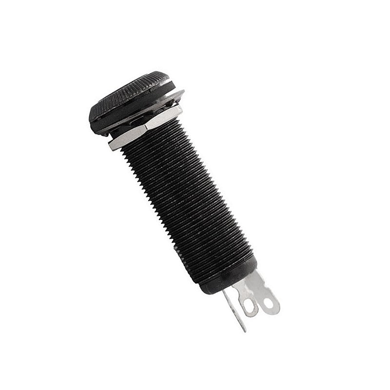 ＲOUNDHOUSE Products 3146Ｃracker Ｊack Jack Cilindrico Para Baixo E Guitarra Preto - Copetti Guitars