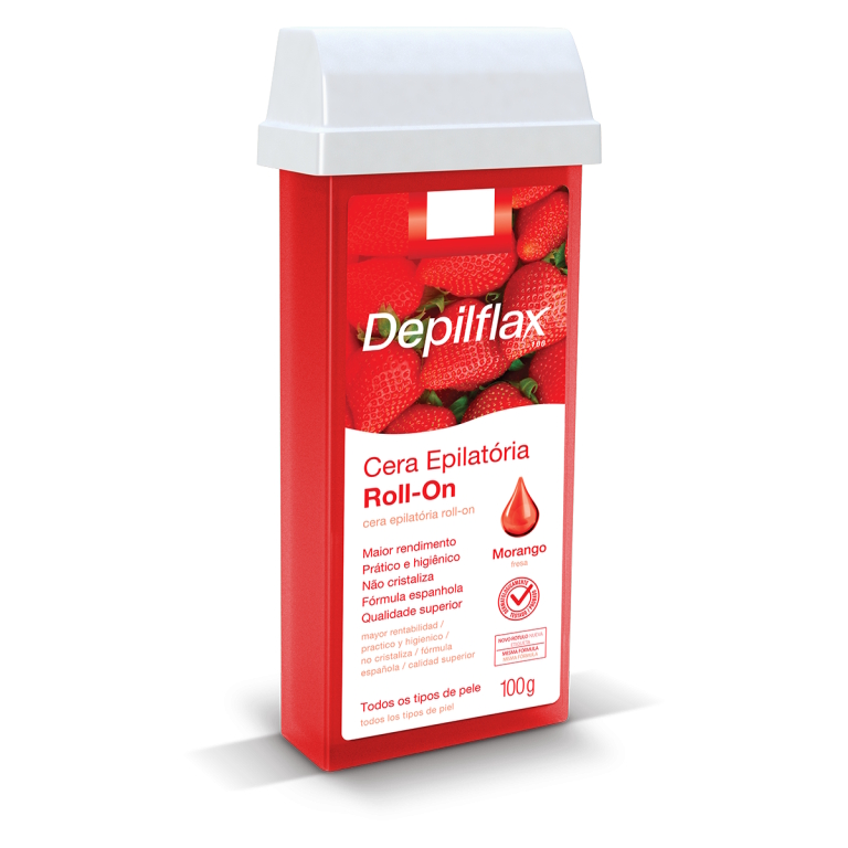 Cera Refil Roll On Depilflax 100g Loja RDT