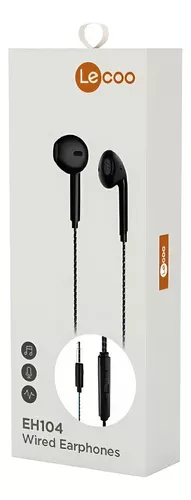 FONE DE OUVIDO INTRA EH104 PRETO LECOO
