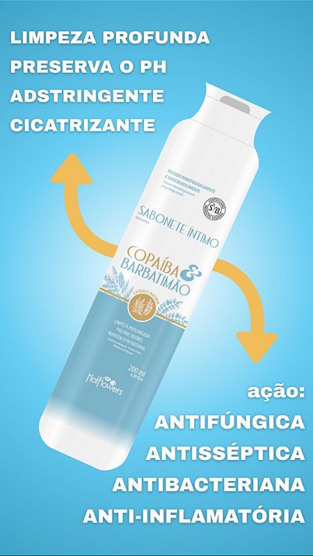 Sabonete Íntimo Copaíba E Barbatimão 130ml Hot Flowers
