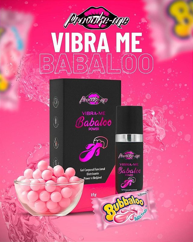 VIBRA-ME BABALOO POWER GEL ELETRIZANTE BEIJÁVEL 15G PROVOKE-ME