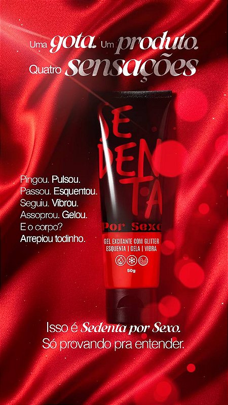 Gel Sedenta Lubrificante Excitante 50g