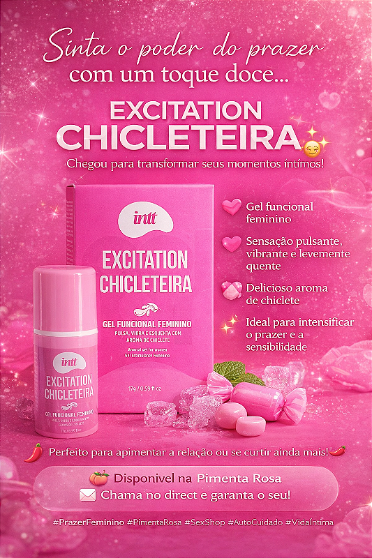 Lubrificante Excitation Chicleteira Intt 17g