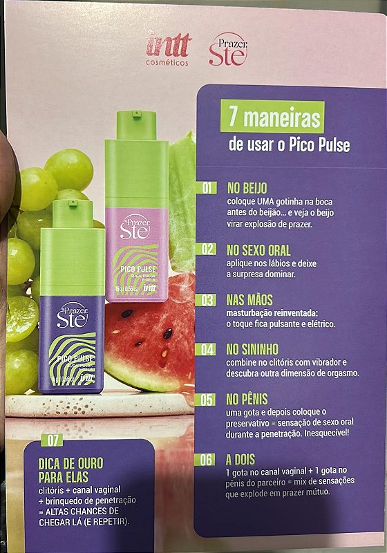 Gel Excitante Pico Pulse INTT Cosméticos