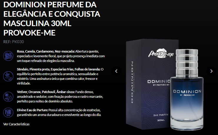 Perfume Masculino Provokeme Domínion 30ml