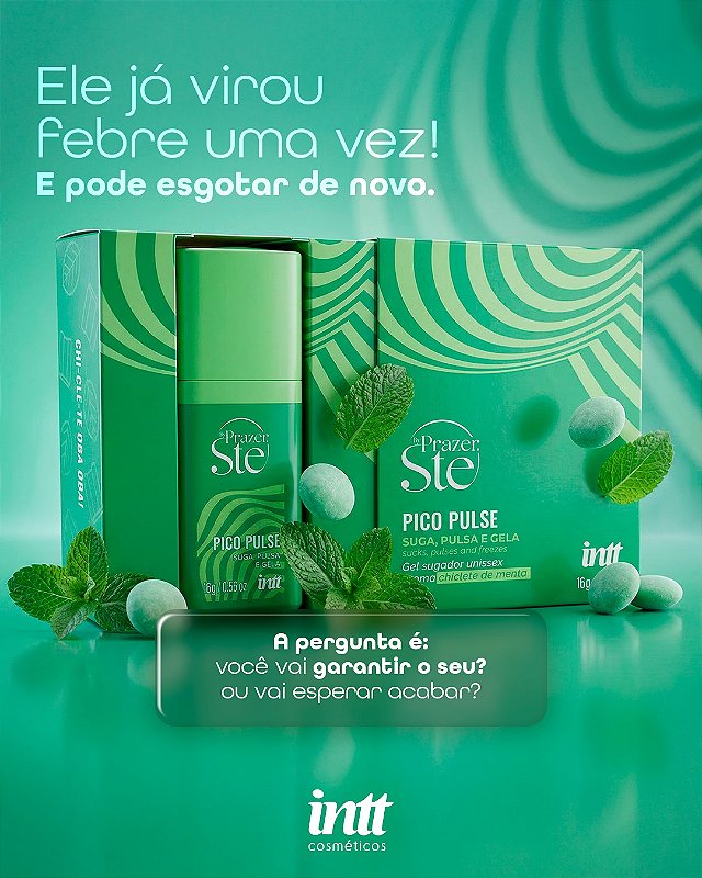 Pico Pulse Chiclete de Menta Gel Intenso Unissex