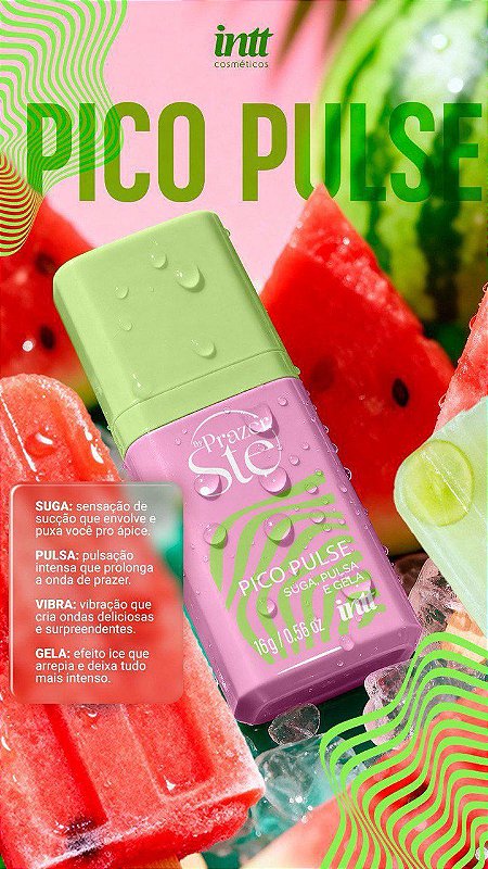 Gel Excitante Intt Pico Pulse Melancia
