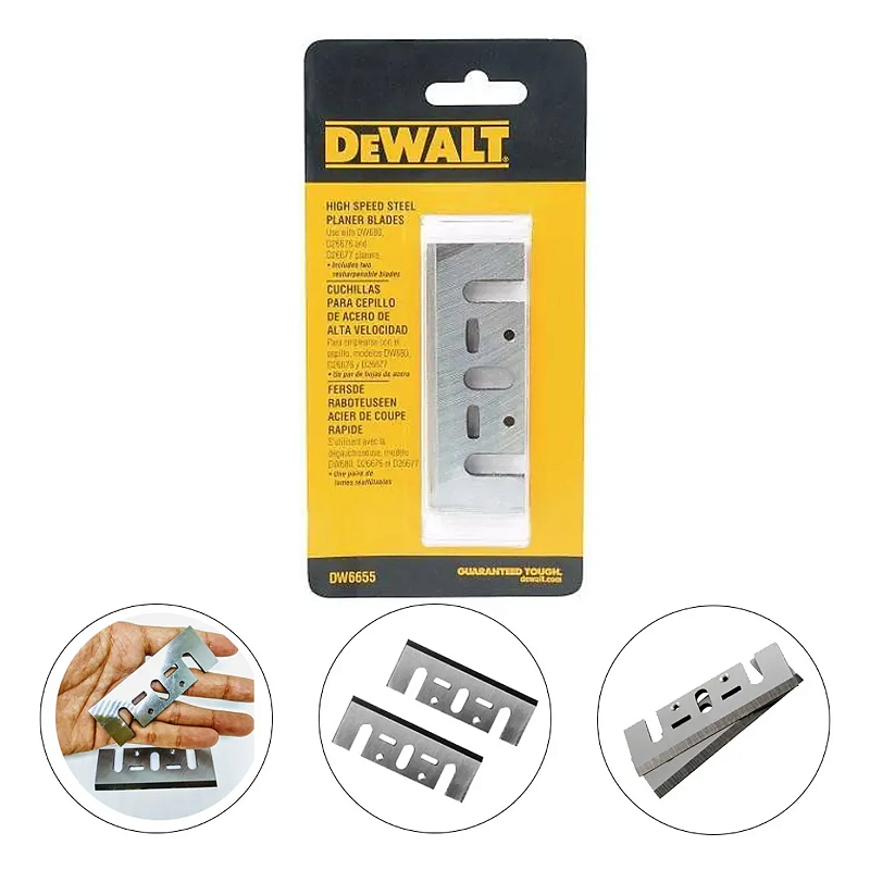 Lâmina de Aço Rápido para Plaina DW6655 Dewalt – Par 82mm - Ipê
