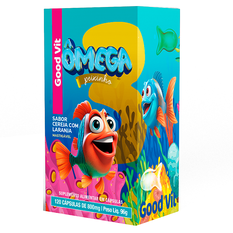 Ômega Peixinho l Mastigável l Saúde Infantil - Good Vit