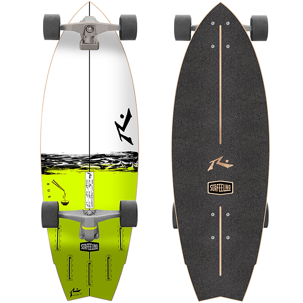 Simulador de Surf Surfeeling Rusty Miso Verde Surf Skate - Loja