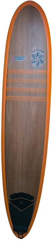 Longboard Magazine サーフフォトフレーム Prancha De Surf Longboard Power light Modelo Orange Monkey 9'0