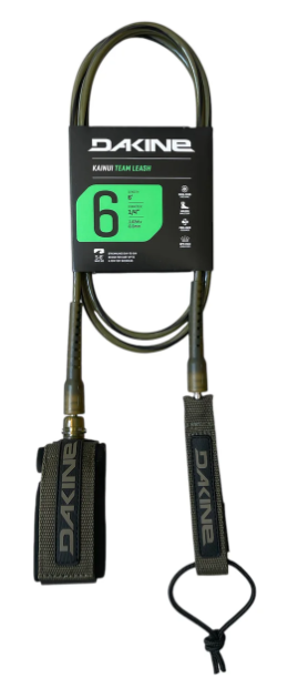 Leash Dakine Kainui Team 6 'X 1/4 6,5 mm Dark Olive - Loja
