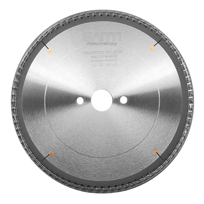 Serra Circular para Alumínio e Polímeros Ø250mm 80Z 2.2 2.8 F30 TR/FZ