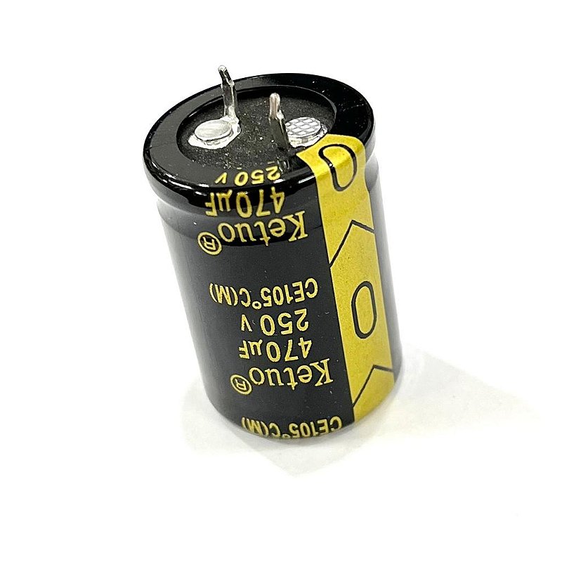 Capacitor 470UF 250V 25X35 SNAP-IN 105° KETUO - GSV Componentes
