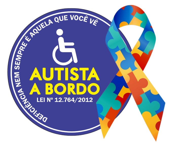 Adesivo Símbolo Autista Identificação para Carro - MyBlue - A loja do ...