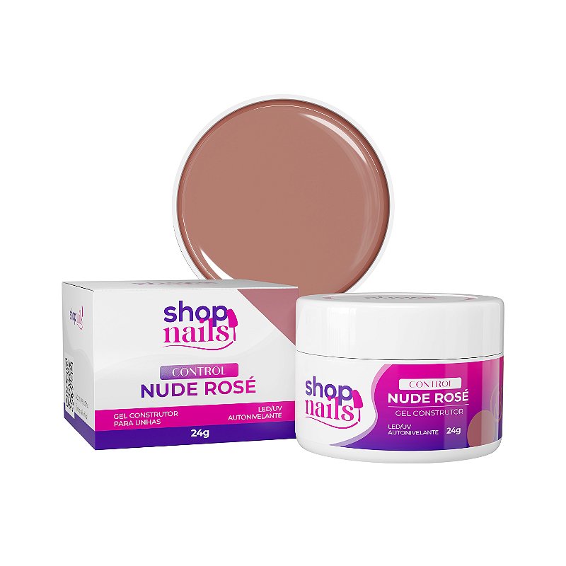 Gel Control Shopnails Nude Rosé Construtor 24g - Shop Nails