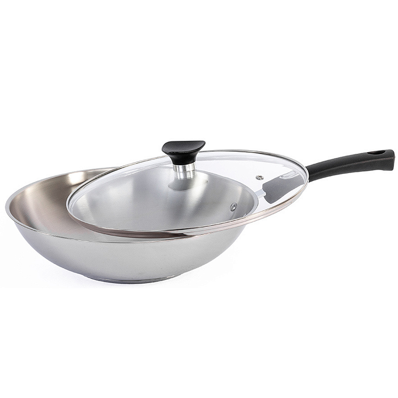 Wok Maniglia Ergonomica Valira Wok In Acciaio Da 30 Cm - 6