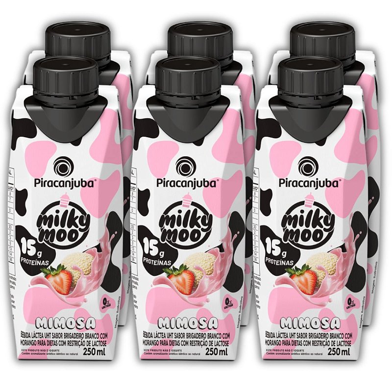 Piracanjuba Whey Milky Moo 15g Mimosa | Brava Distribuidora