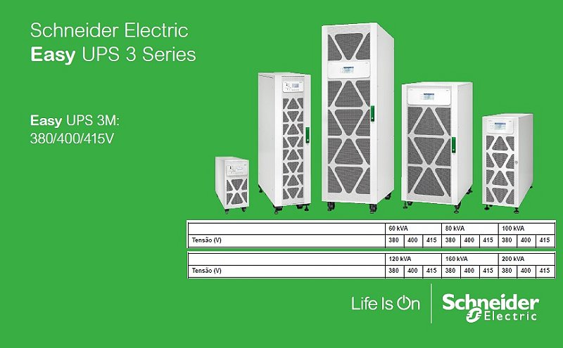 Nobreak APC Schneider Electric Easy 3M 100kVA 380V - NOBREAKS