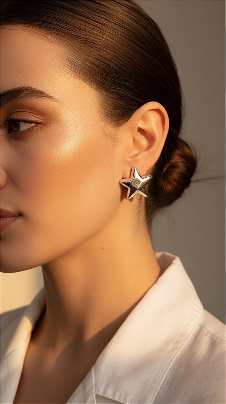 Brinco Estrela-do-Mar Prata