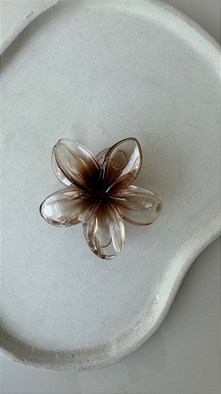 Presilha Acrílico Flor Gringa