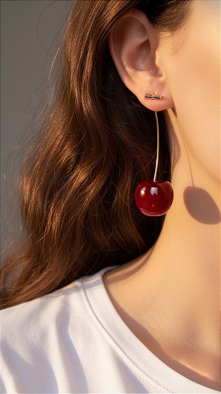 Brinco Cereja Degradê