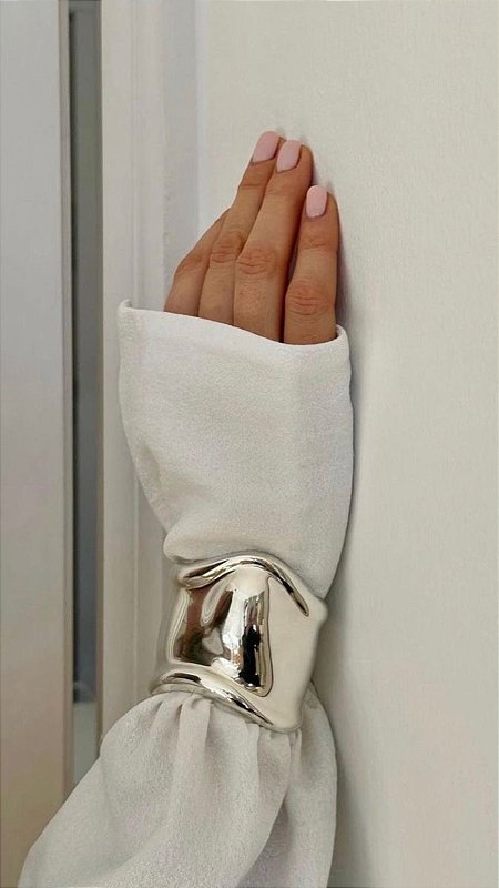 Bracelete Inspiração Tiffany Bone Cuff Prata