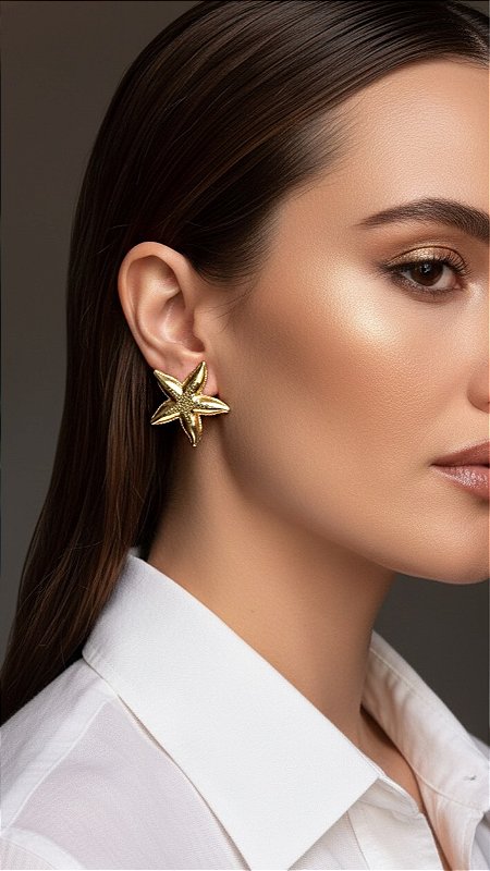 Brinco Estrela do Mar Dourada