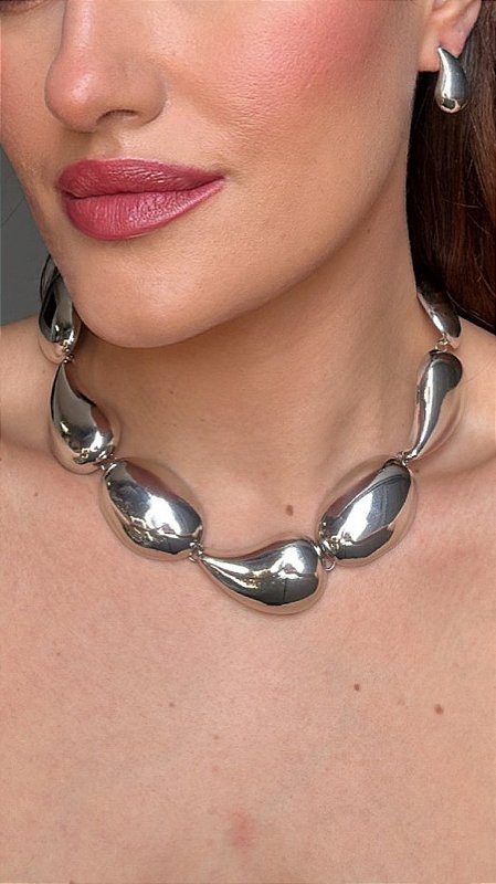 Conjunto Máxi Gota Prata