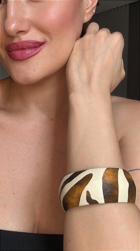 Bracelete Zebra Marrom