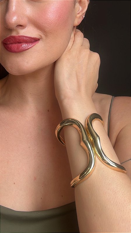 Bracelete Torção Dourado