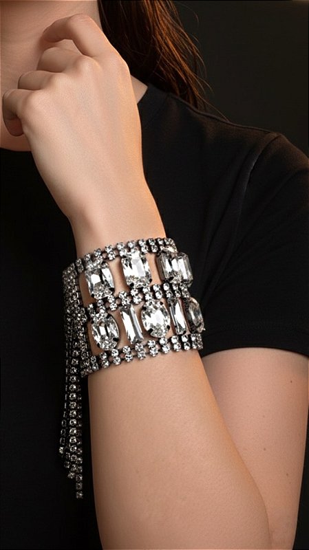 Pulseira Chatons Ônix