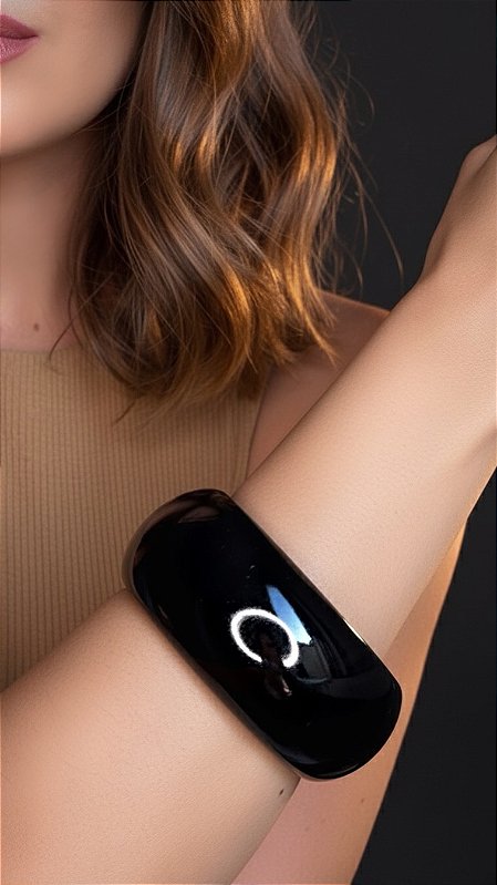 Bracelete Resina Preto